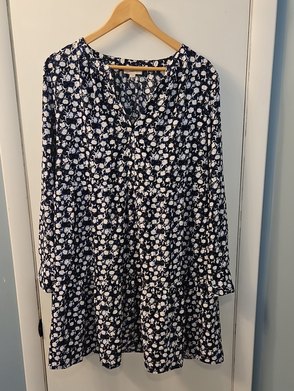 Loft Outlet Patterned Dress Medium